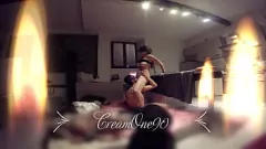 Afspelen Blonde's intense poesje likken en spuitende creampie